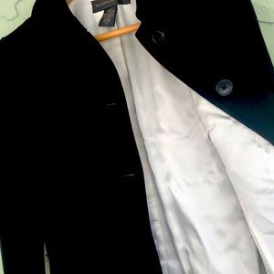 Banana Republic black wool topcoat